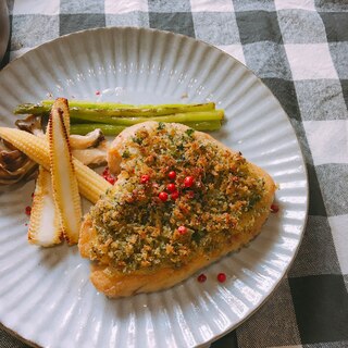 さくさくふわっ♡白身魚のパン粉焼き